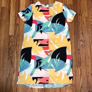 Tropical short sleeve dress